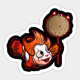 Clown Fish Mashup Sticker